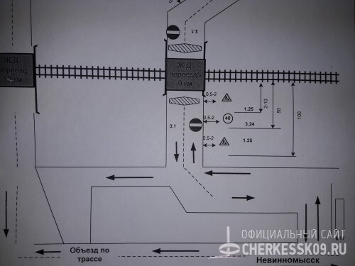 В столице Карачаево-Черкесии по причине ремонта железной дороги в четверг перекроют автомобильное движение