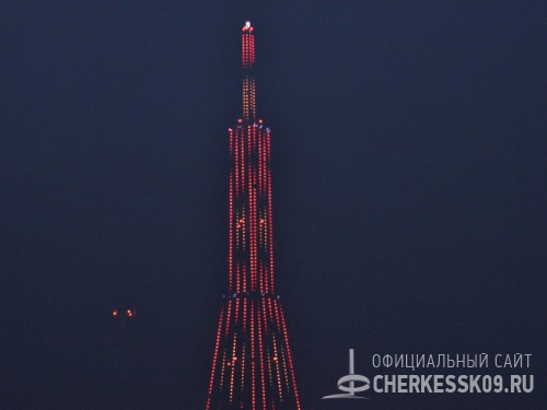 В Черкесске торжественно включили архитектурно-художественную подсветку самого высокого сооружения республики