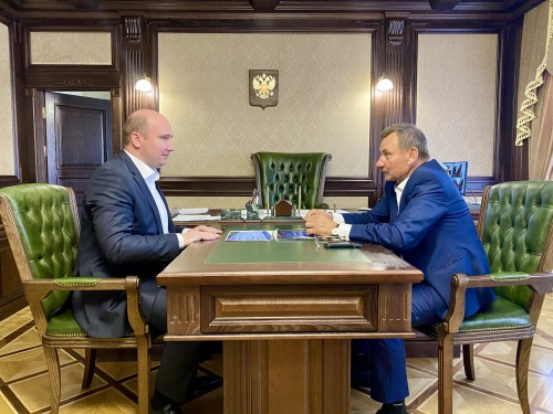 Алексей Баскаев и депутат Парламента КЧР Алексей Ганшин обсудили вопросы реализации нацпроектов в Черкесске